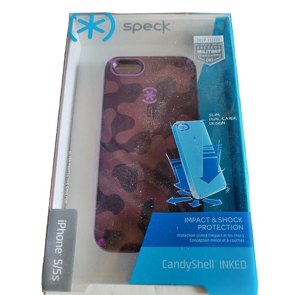 Speck Candyshell Inked For Apple Iphone 5/5s/5c/se Case Brown Camo