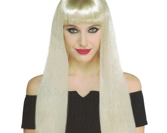 Glamorama Wig Halloween Blond Adult One Size Way To Celebrate Ages +14