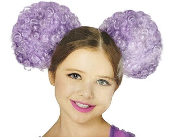 Halloween Pompom Candy Clown Wig Child One Size 8+ Costume Accessory Purple