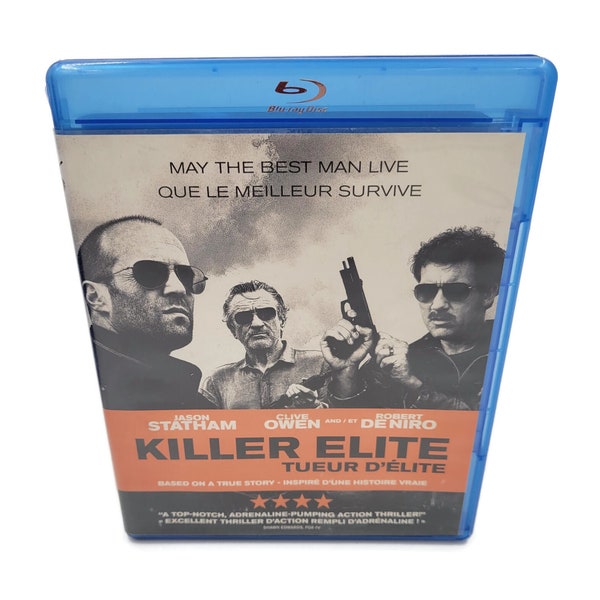 Killer Elite (Blu-Ray) Canadian Cover Jason Statham Clive Owen Robert De Niro