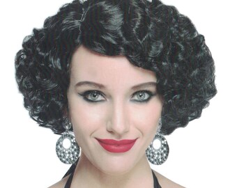 Fancy Wig 20's Adult One Size Halloween Black Way To Celebrate Ages +14