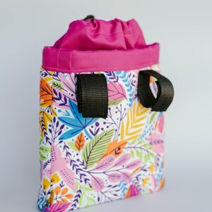 Bolsa para bicicleta e patinete infantil com estampa de flores | Bolsa para guidão | Presente para menina | Acessório para bicicleta de equilíbrio | Bolsa para ciclismo infantil imagem 8