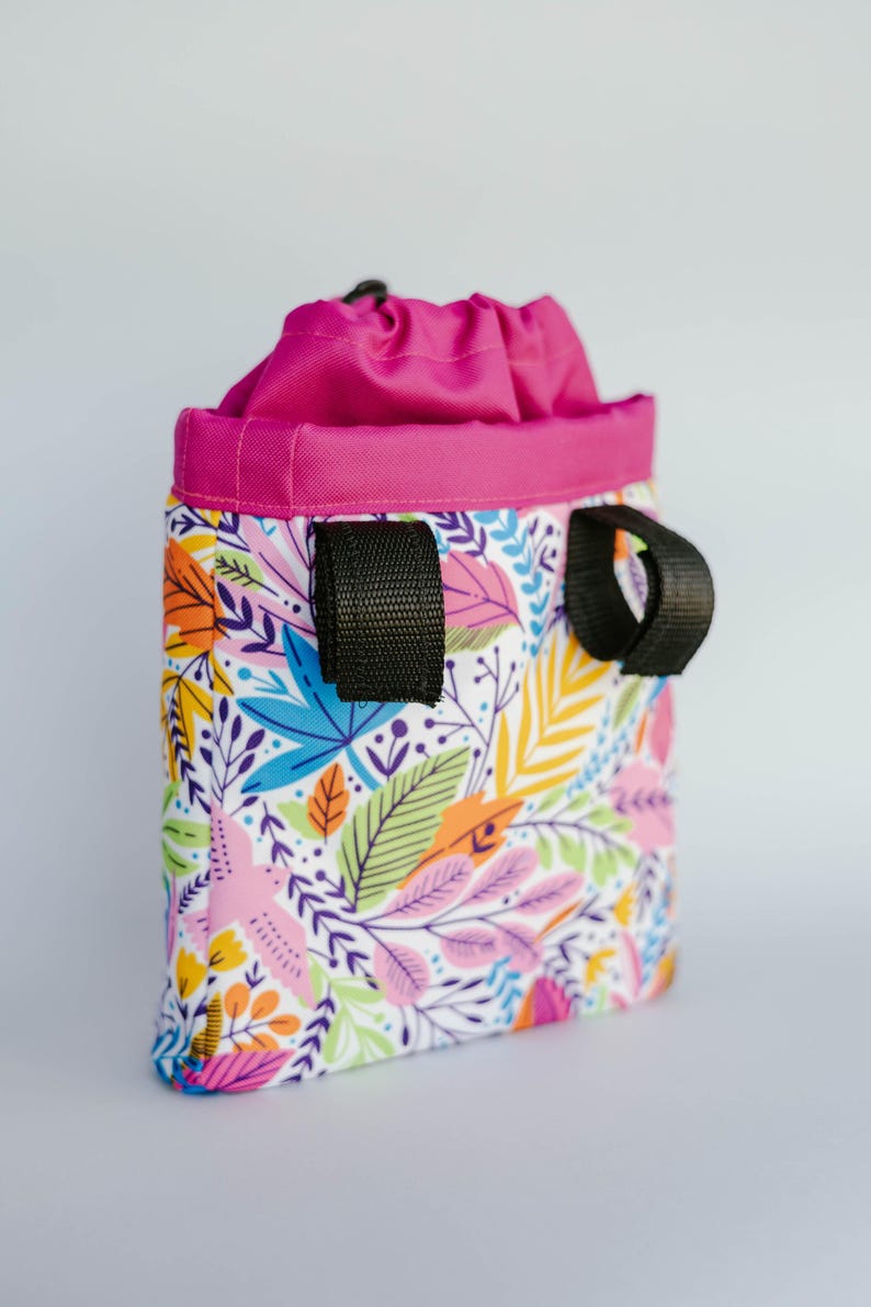 Bolsa para bicicleta e patinete infantil com estampa de flores | Bolsa para guidão | Presente para menina | Acessório para bicicleta de equilíbrio | Bolsa para ciclismo infantil imagem 8