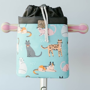 Sacoche scooter Bikebag CATS. Lenkradtasche. Laufradtasche. Lenkertasche. Sacoche de guidon. Fahrradkorb. Sacoche de guidon