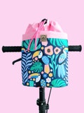 Kids Bike & Scooter Bag TOUCANS I Handlebar Bag I Gift for Girl I Balance Bike Accessory I Kids Cycling Bag TOUCANS