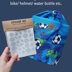 Bolsa para bicicleta e patinete infantil com estampa de flores | Bolsa para guidão | Presente para menina | Acessório para bicicleta de equilíbrio | Bolsa para ciclismo infantil imagem 9