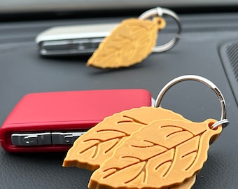 Gold Tobacco Leaf 3D Printed Keychain | Tobacco Heritage | Gold Leaves | Farm Life