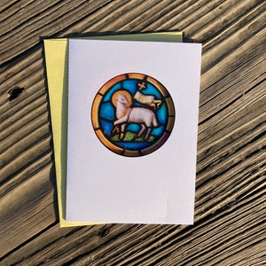 Lamm Gottes Sonnenfänger-Grußkarte; 13x18 | Denke an Dich | Ermutigung | alle Gelegenheit