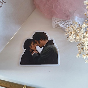 Pride and Prejudice Elizabeth Bennet and Mr. Darcy Vinyl Sticker | Jane Austen Sticker | Literature Sticker