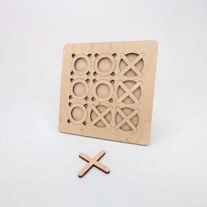 Tic Tac Brain Teaser Puzzle Game for Coffee Tables, Family Rooms, Gift for Him, Gift for Her, Students, Office Toy, Game Room
