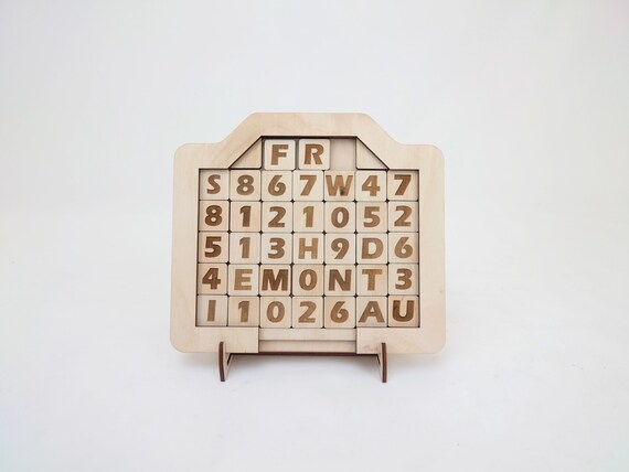 Daily Calendar Brain Teaser Puzzle - Etsy