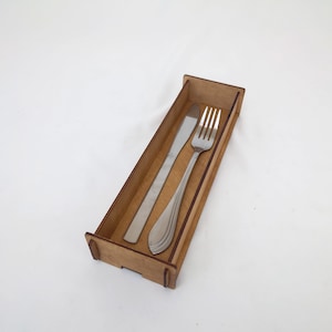 Wooden cutlery holder, Tabletop caddy, Restaurant Cutlery Case, Custom cutlery holder with pesonalization