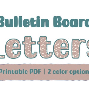 Speckled Printable Display Lettering