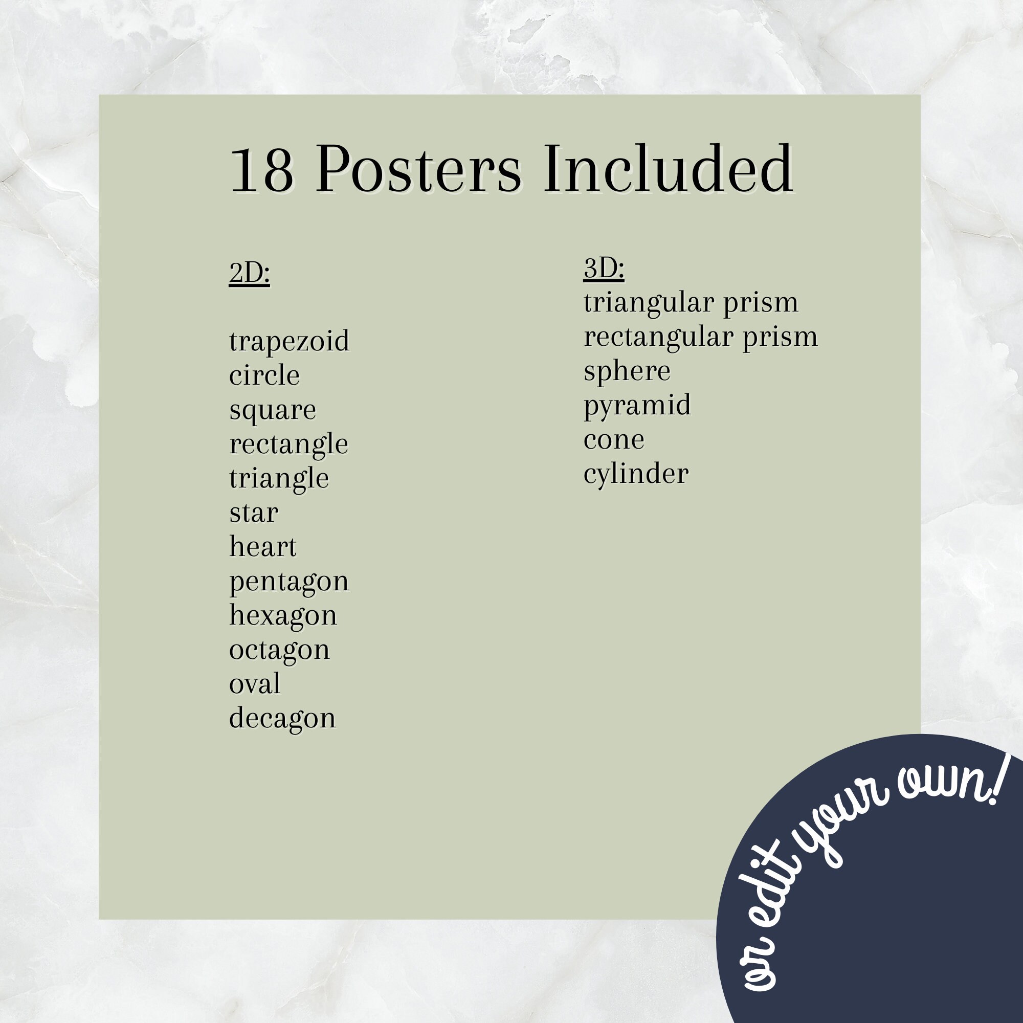 Greenery Math Posters | Classroom Decor - Etsy