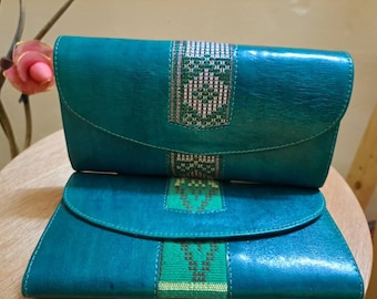 Portefeuille Pochette 100% CUIR / Cadeau/Rangement/ Porte-cartes/ Porte-chéquiers