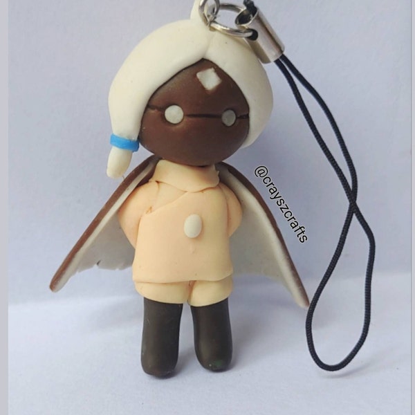 Baby Moth Keychain Sky Children of the light Sky COTL mini clay figure