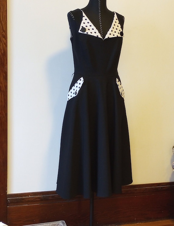 Vintage Tatyana Retro Style A-Line Midi Dress-Med… - image 1