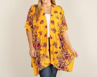 Plus Size Kimono - Etsy