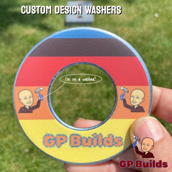 Custom Design Washers newfie Horseshoes Texas Horseshoes Etsy