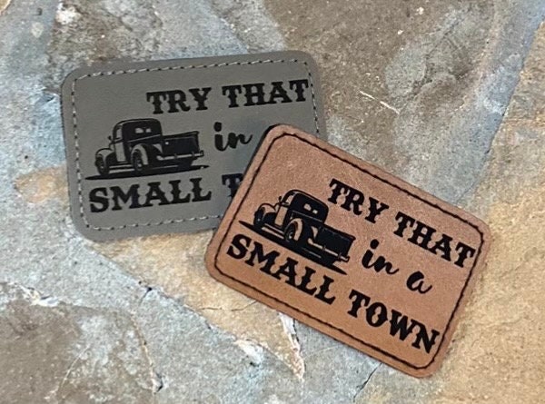 Small Town Collection Leather Patches – SS Transfers