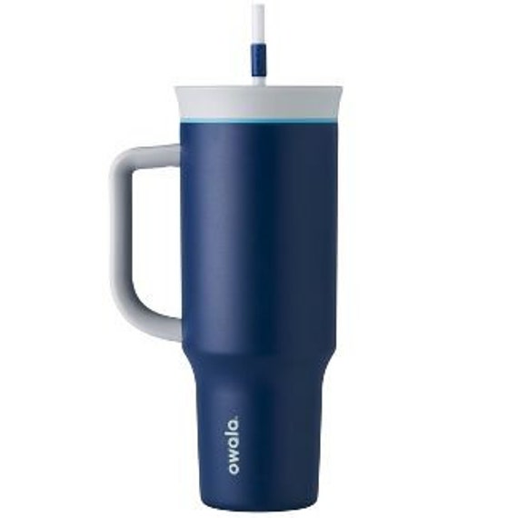 Owala 40oz Stainless Steel Tumbler with Handle - Marine Blue