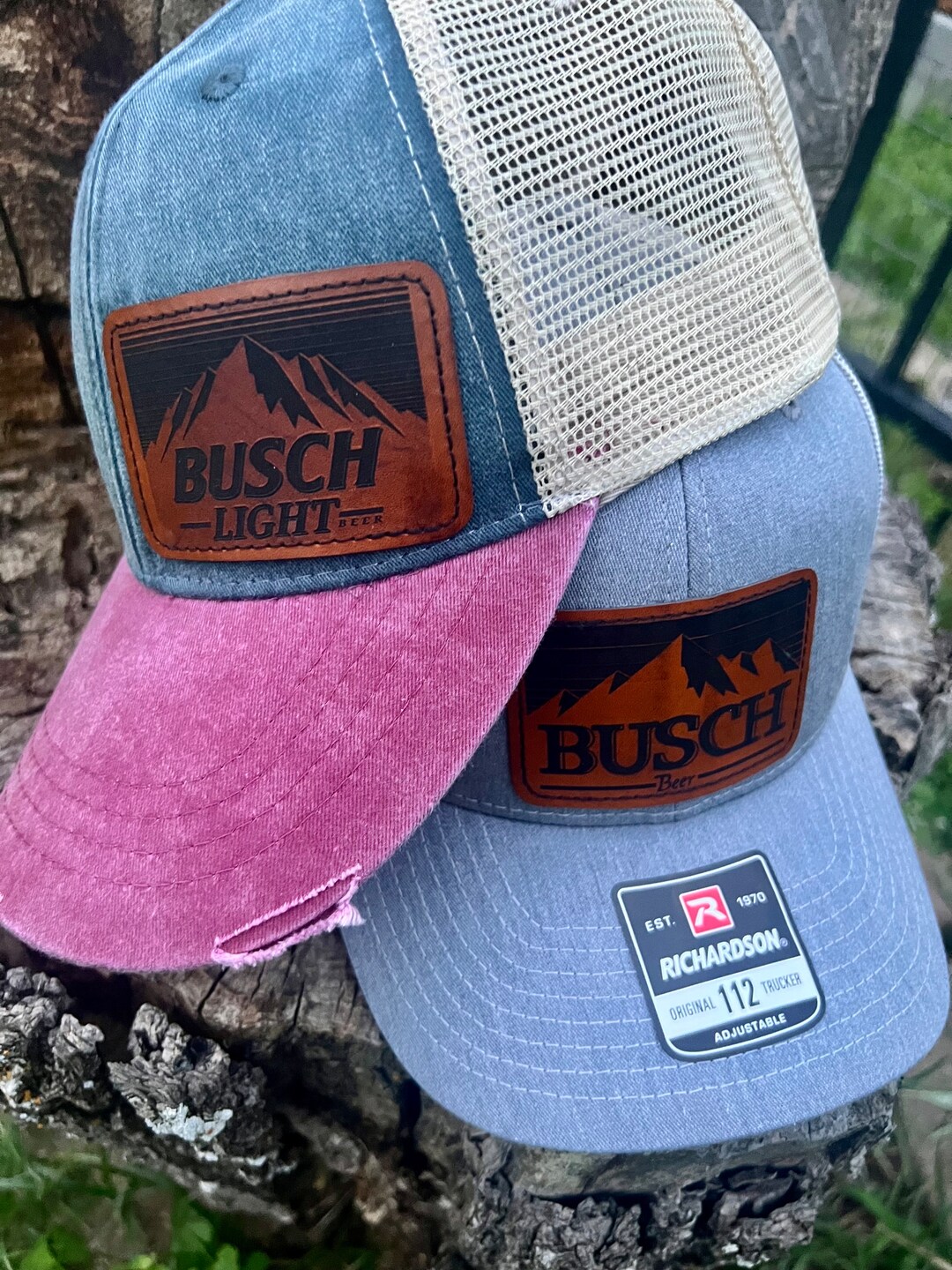 Beer Trucker Hat Busch Light Hat Richardson 112 Custom Etsy