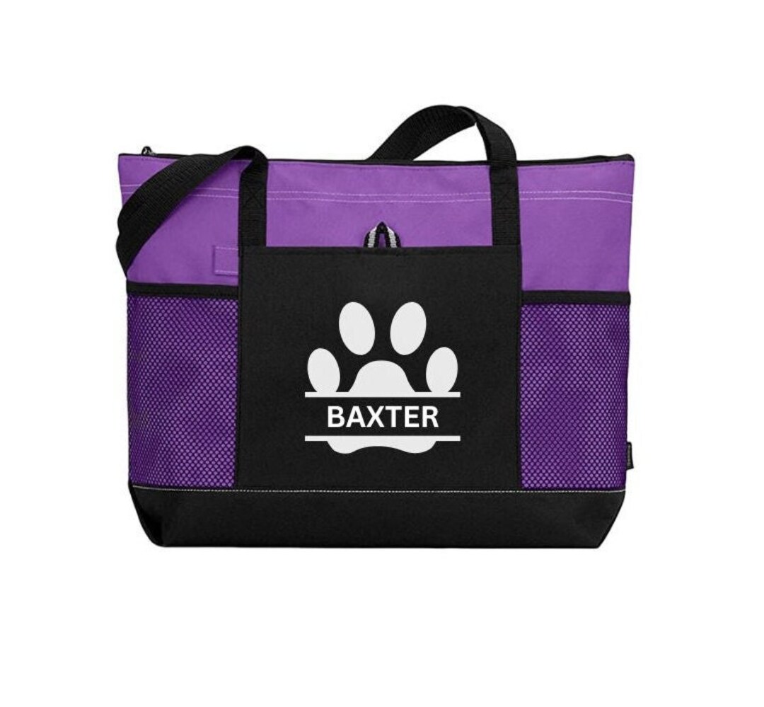 Tote Bag, Heavy Tote Bag, Personalized Tote, Dog Park Tote, Doggie