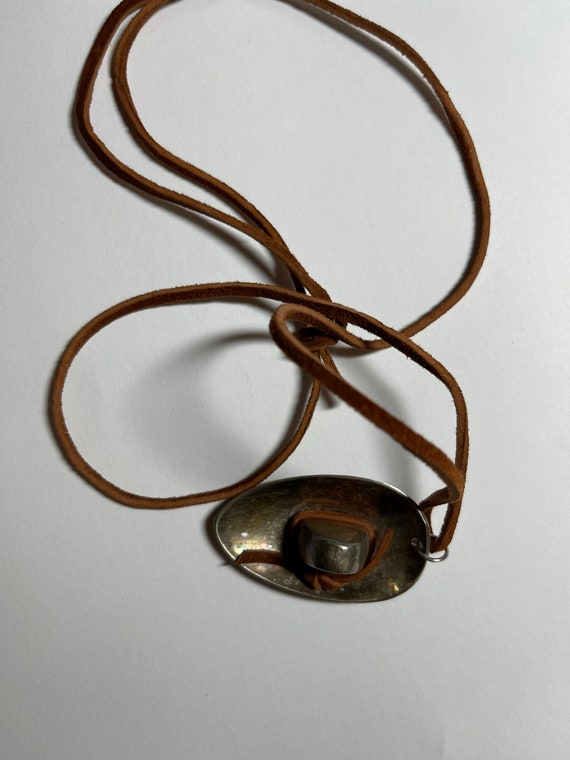 Spoon necklace, hat shape. - image 4