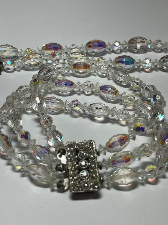 Vintage crystal necklace and bracelet