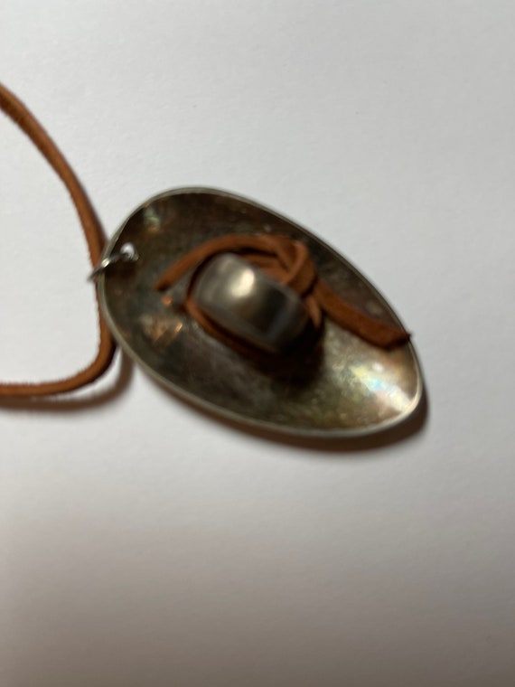 Spoon necklace, hat shape. - image 3