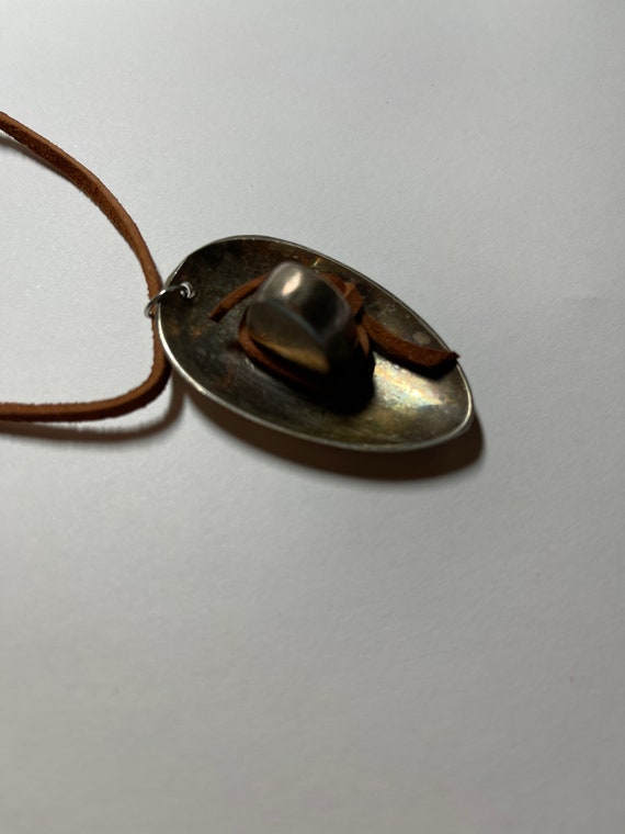 Spoon necklace, hat shape. - image 2