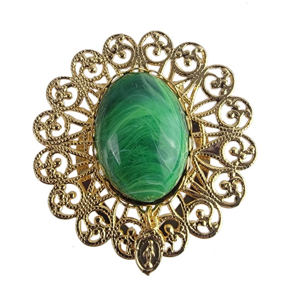Vintage Green & Gold Bee Scarf Clip or Shawl Clip – The Mustard