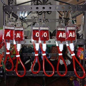 Blood Bag earrings