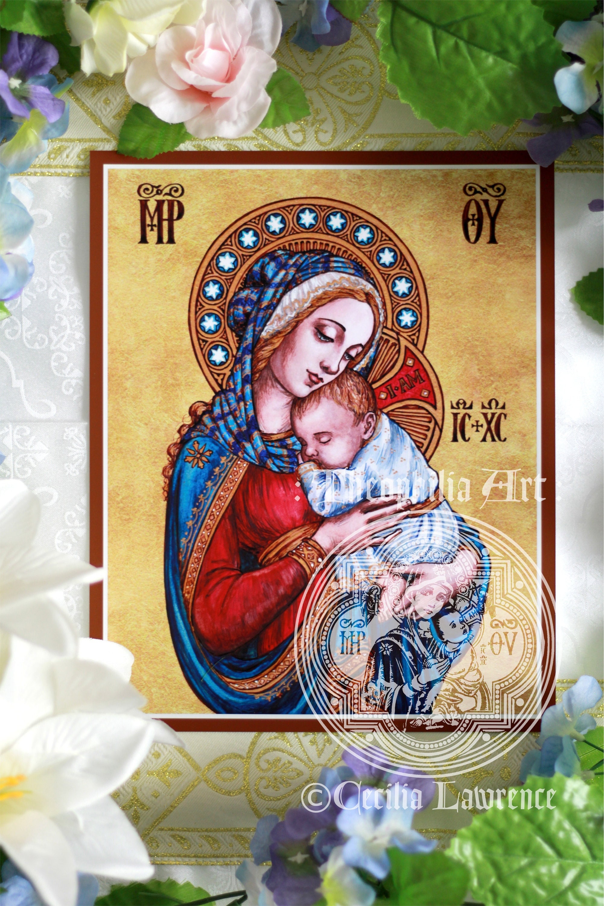 Mater Amabilis - Mother Most Lovable Icon Theophilia Catholic