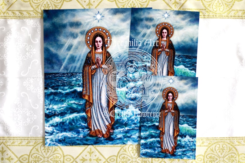 Our Lady Star of the Sea - Theophilia Catholic Art Print Artwork ...