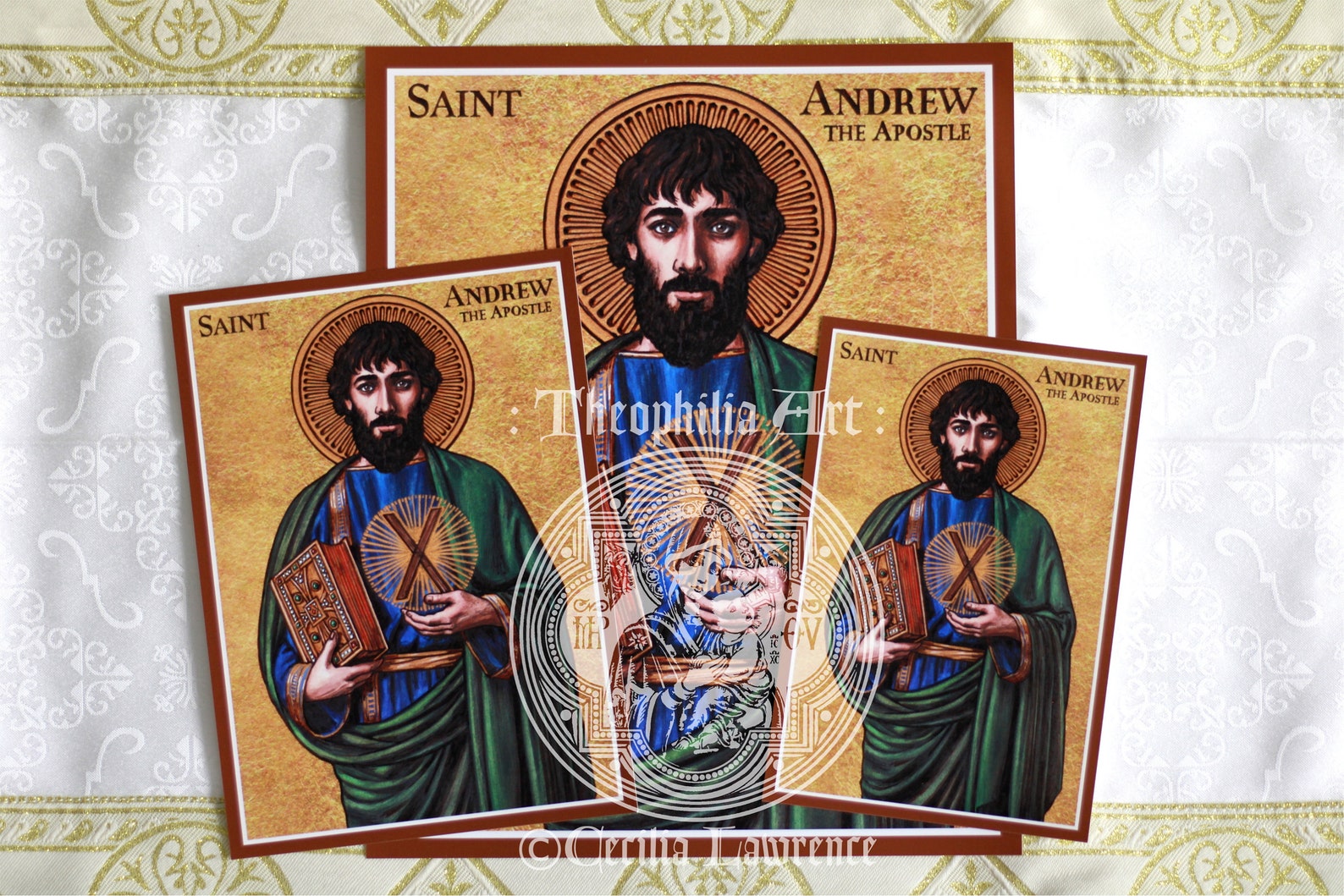 Saint Andrew the Apostle Icon Theophilia Catholic Art Print - Etsy