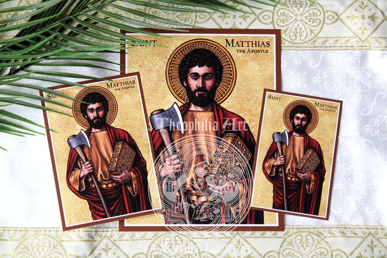 Saint Matthias the Apostle - Theophilia Catholic Icon Art Print Artwork ...