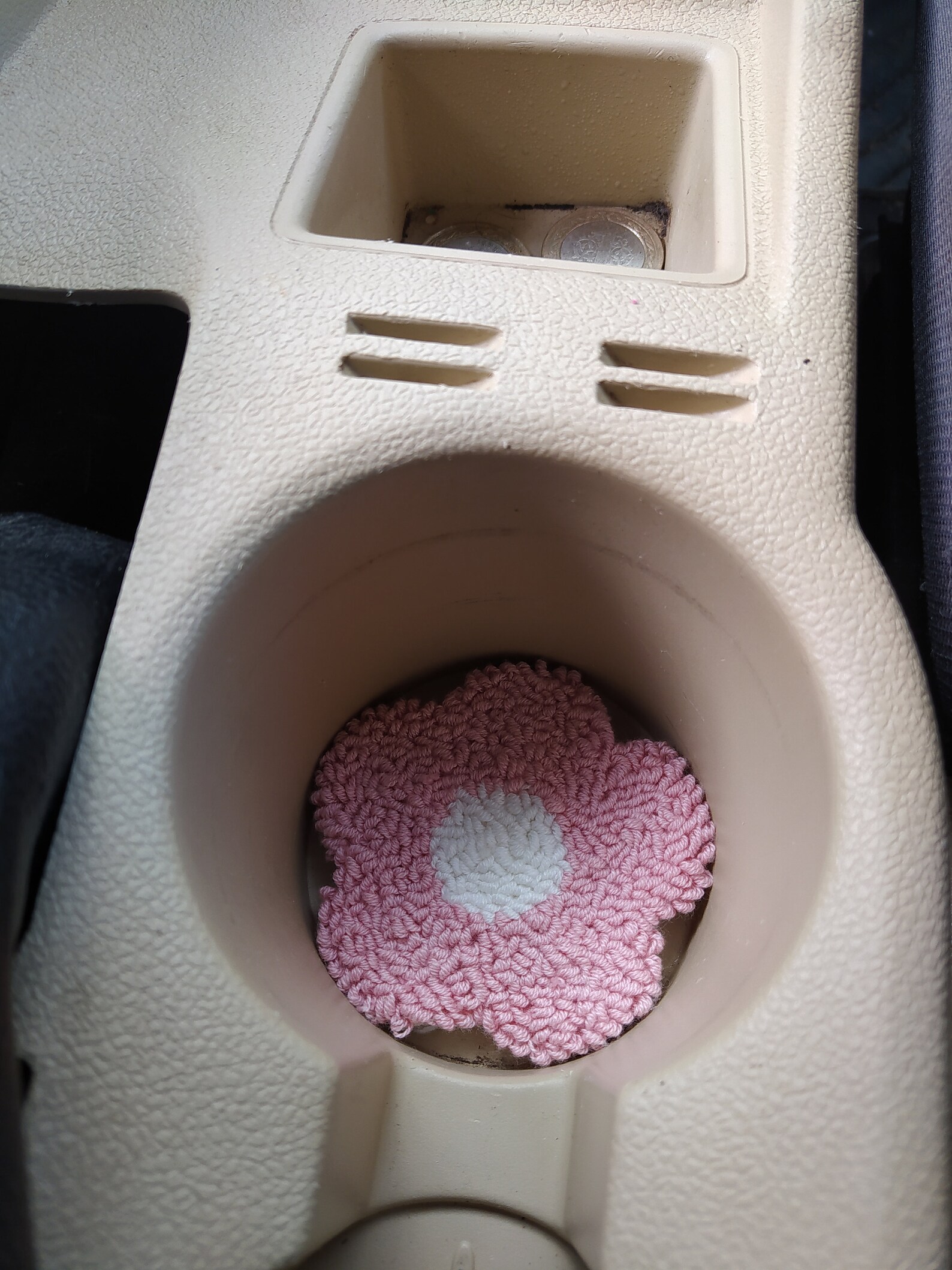 Set of 2 Car Coaster, Pink Car Accessories, Kirby Car Accessories, New Car Gift, Car Accessories