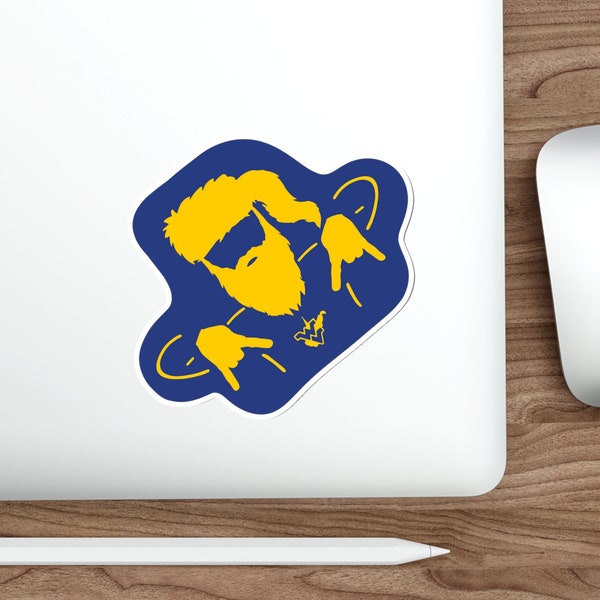 WVU Horns Down Sticker