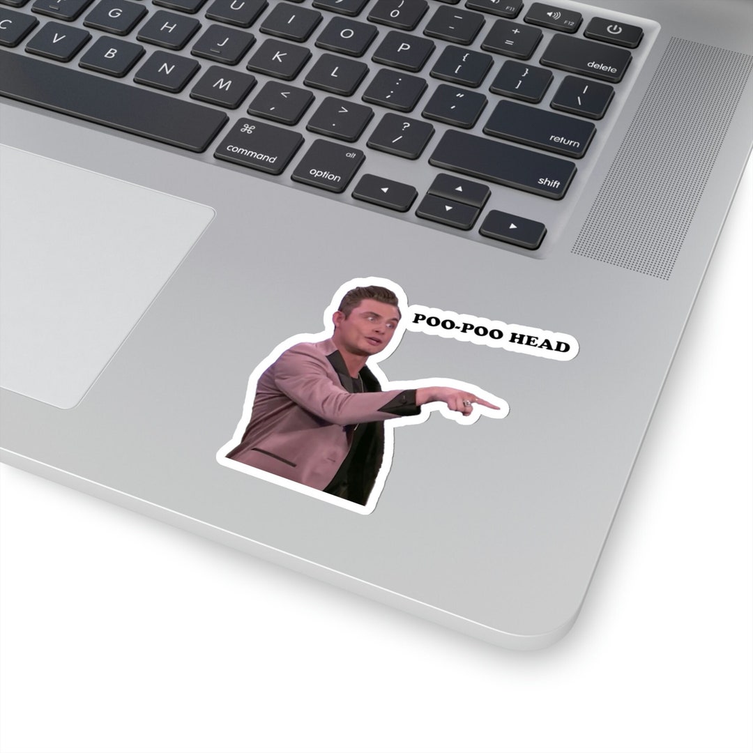 Poopoo Head Sticker VPR James Kennedy Etsy