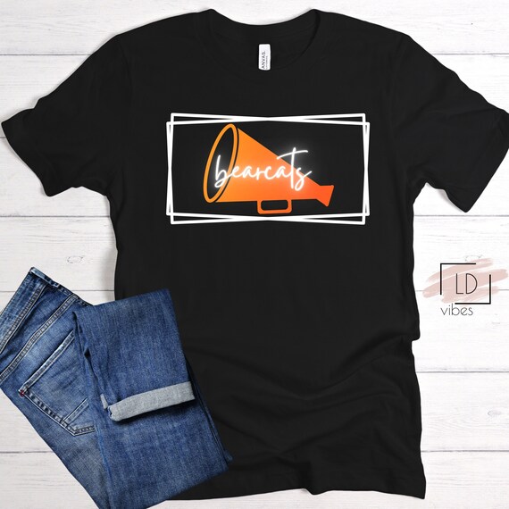 Bearcats Megaphone Cheer Shirt Cheer Shirt Unisex Cheer Etsy