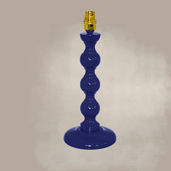 Small Blue Bobbin Lamp