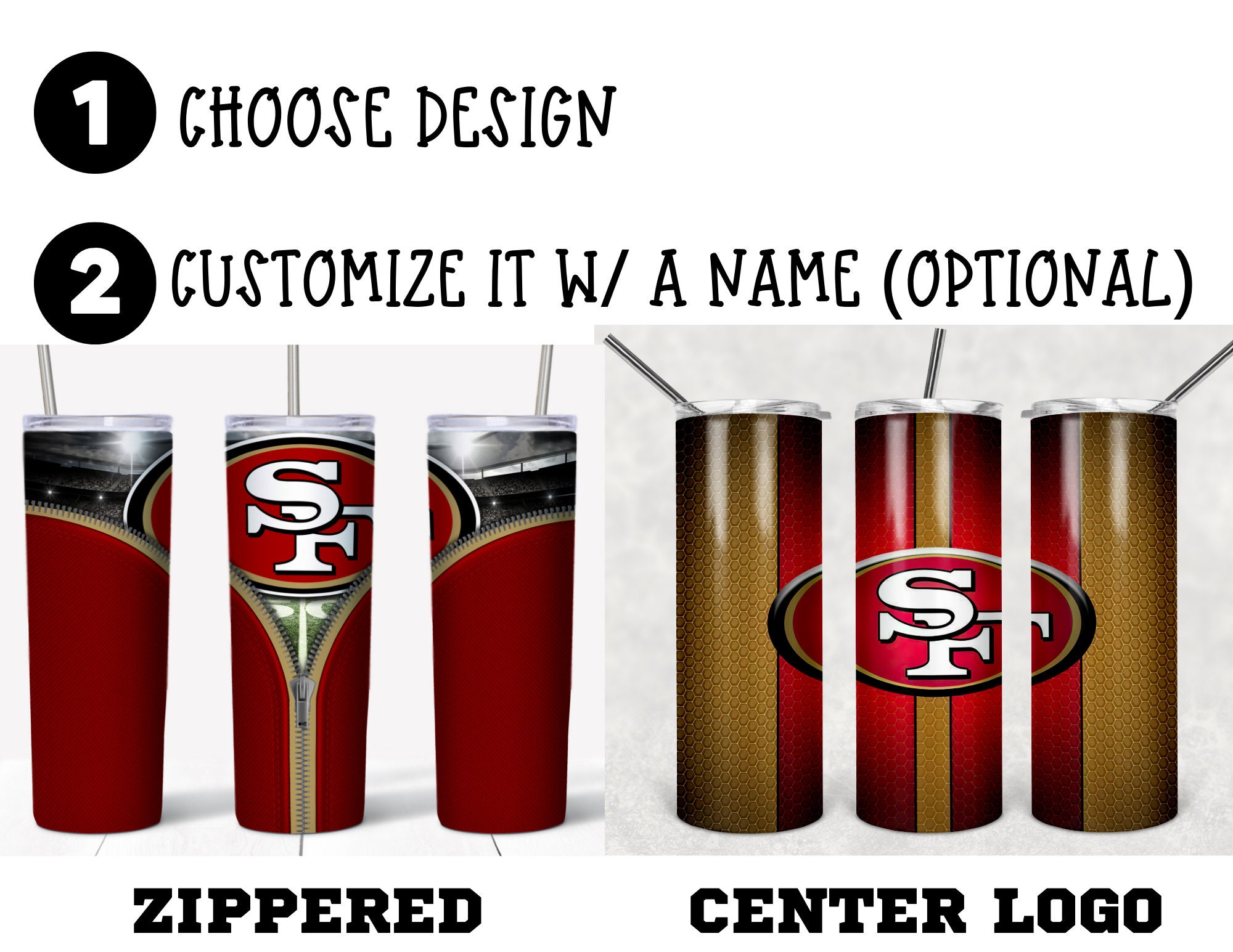 Custom Name 49ers Tumbler Est 1946 San Francisco 49ers Gift - Personalized  Gifts: Family, Sports, Occasions, Trending