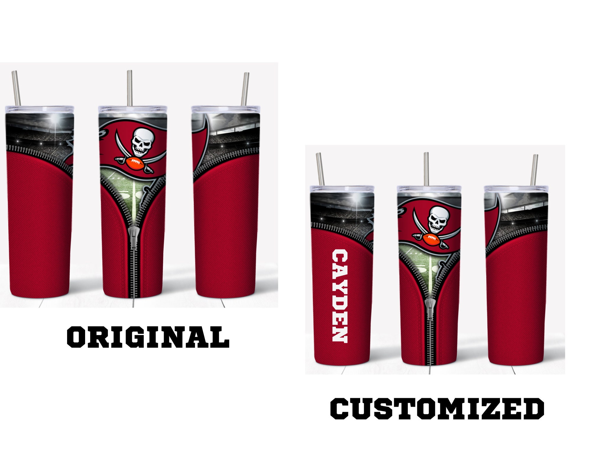 Personalized Tampa Bay Buccaneers Tumbler - Etsy