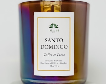 Santo Domingo Coco Vela de Cera de Soja