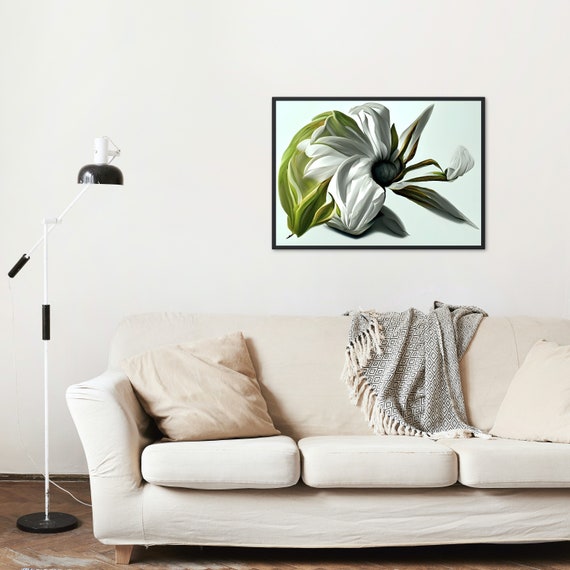 Flower Wall Art Landscape Printable Abstract JPG 8 Etsy