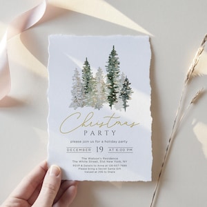 Christmas Party Invitation, Christmas Party Invite, Holiday Party Invitation, holiday work party, Christmas Party Printable, XMTREE