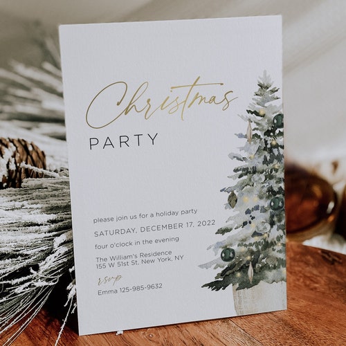 Editable Christmas Invitation Template Christmas Party Etsy Editable Christmas Invitation Template Christmas Party Etsy
