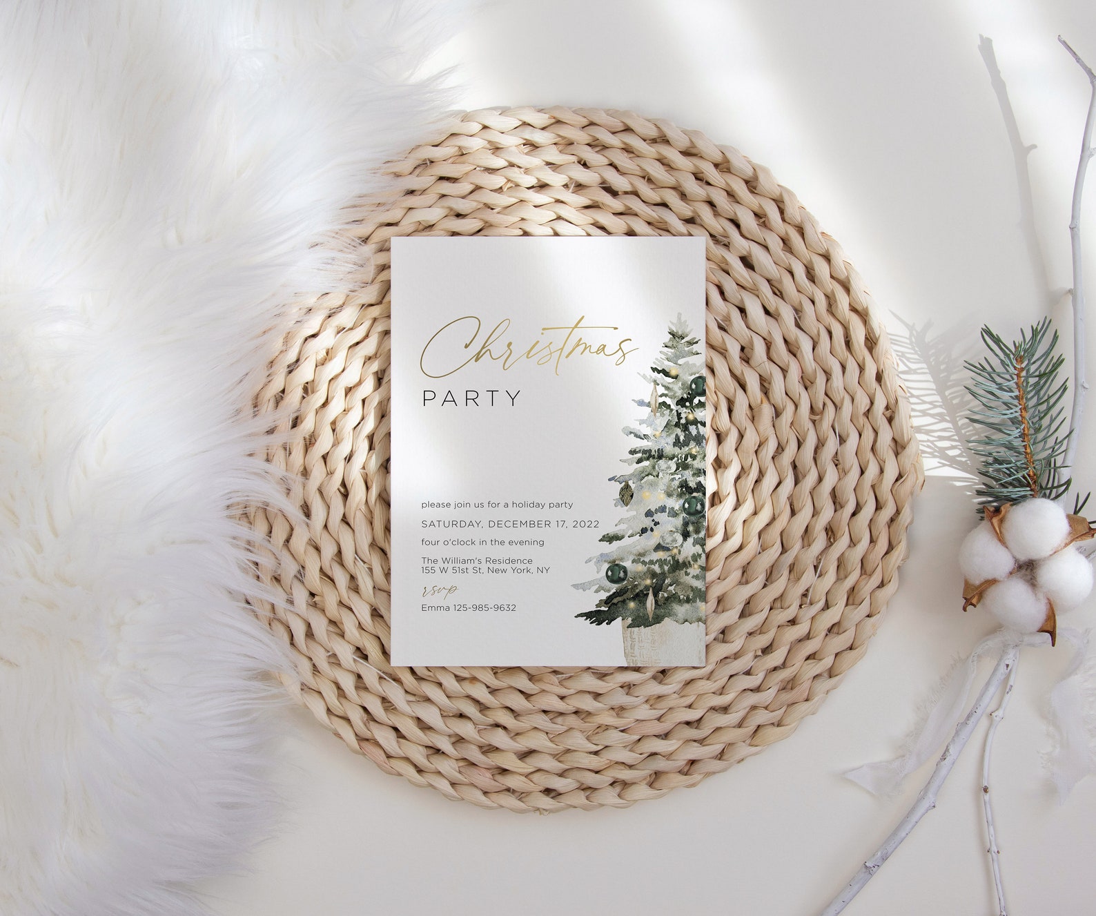 Editable Christmas Invitation Template Christmas Party Etsy Editable Christmas Invitation Template Christmas Party Etsy