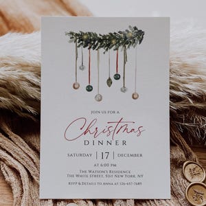 Christmas Party Invitation, Christmas Party Invite, Holiday Party Invitation, holiday work party, Christmas Party Printable invite, XMTRE5